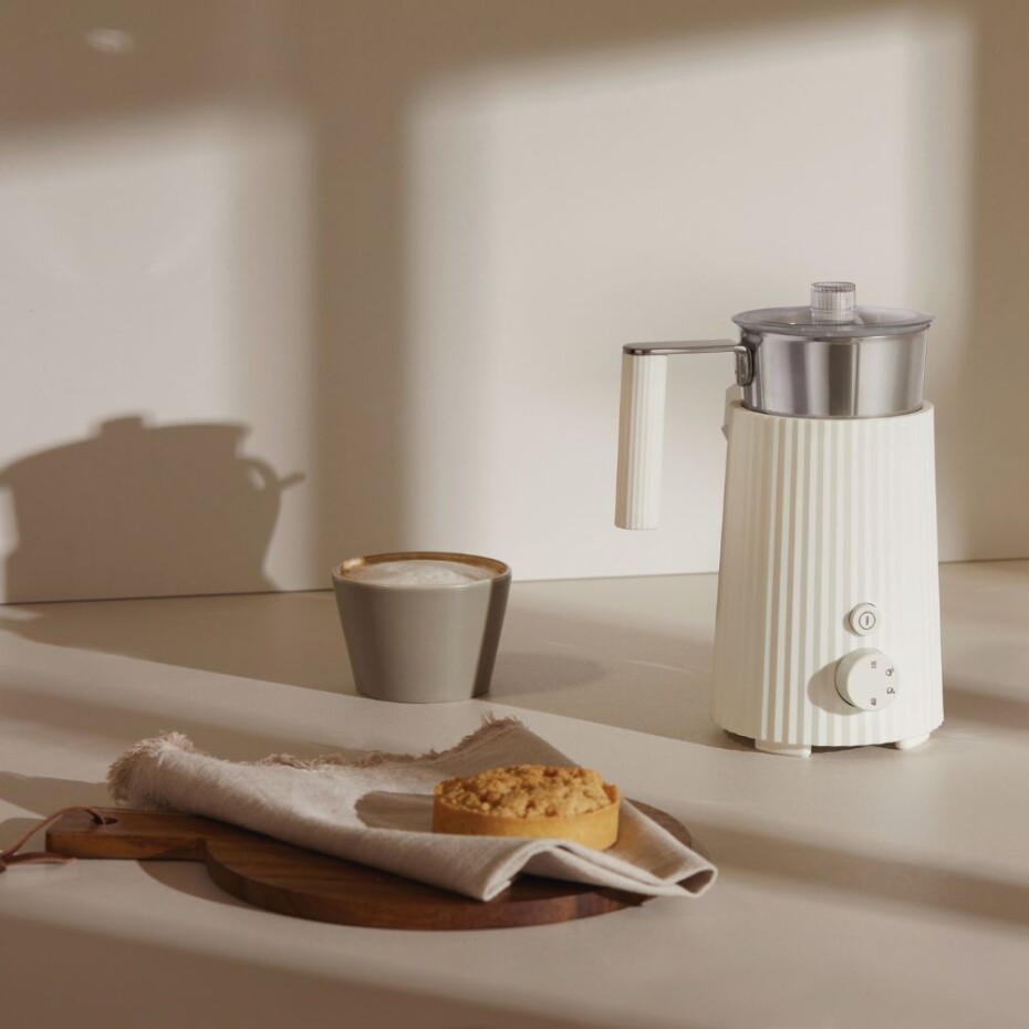 Napěňovač mléka PLISSÉ, bílá, Alessi - main (1)
