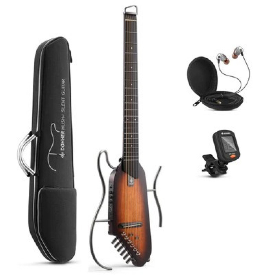 Donner HUSH-I - Mahogany Sunburst - main (0)