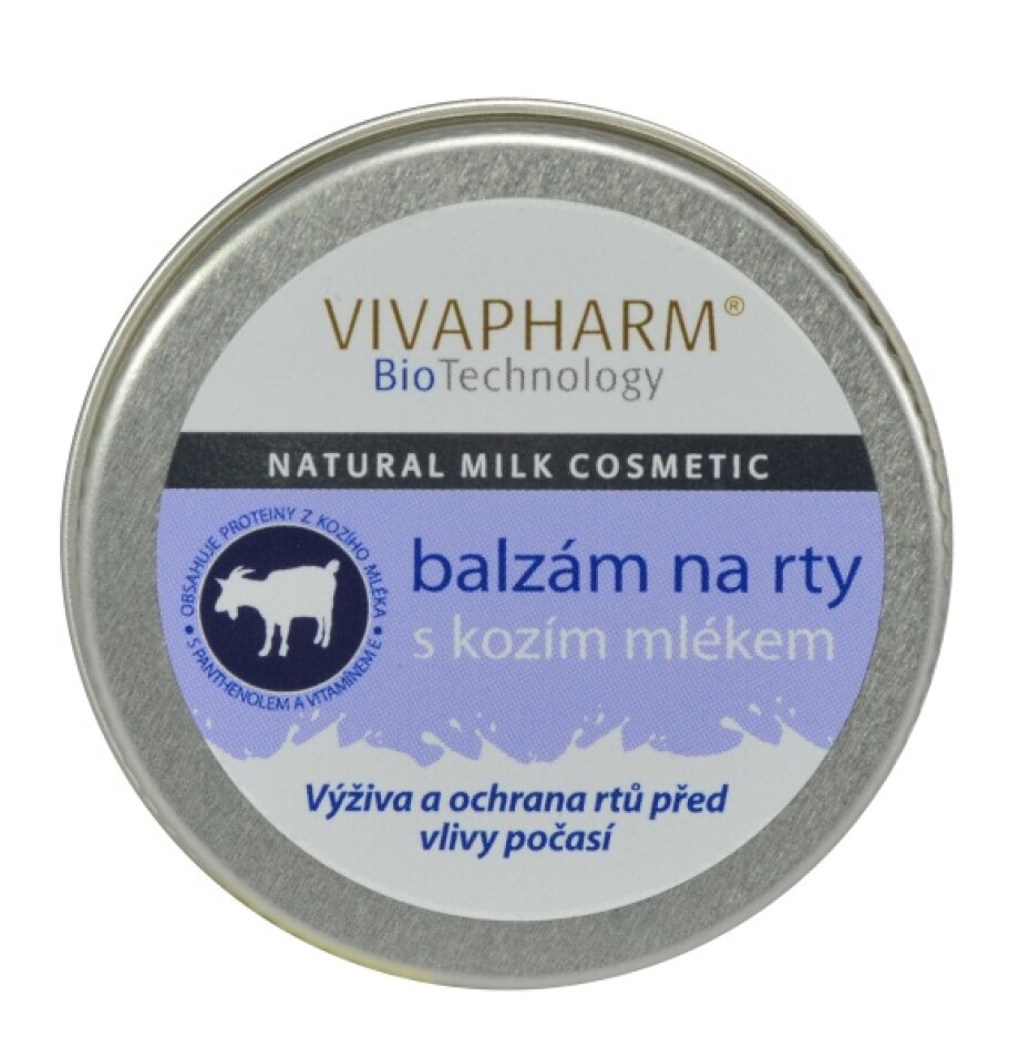 VIVAPHARM Balzám na rty s kozím mlékem PUDLO - main (0)