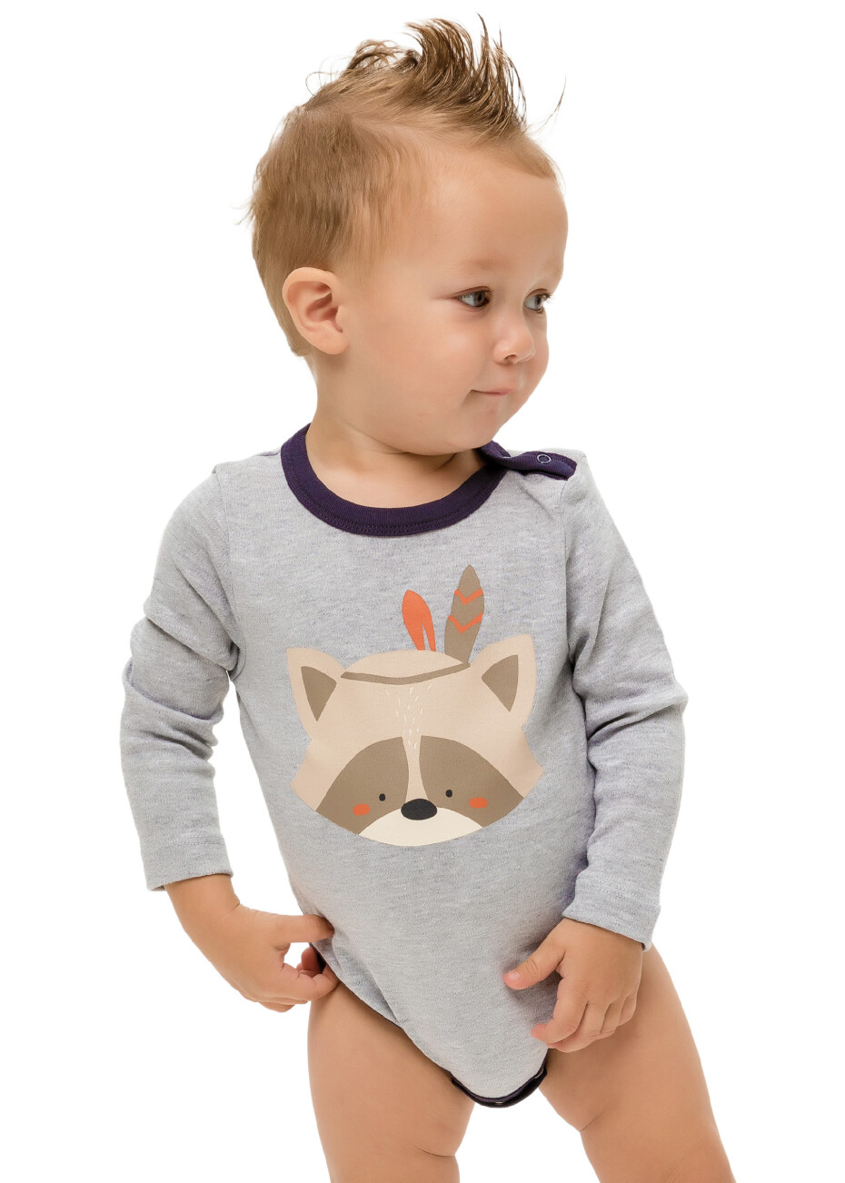 Kojenecké body - WINKIKI WNB 92530, světle šedá Barva: Šedá, Velikost: 80 - main (3)