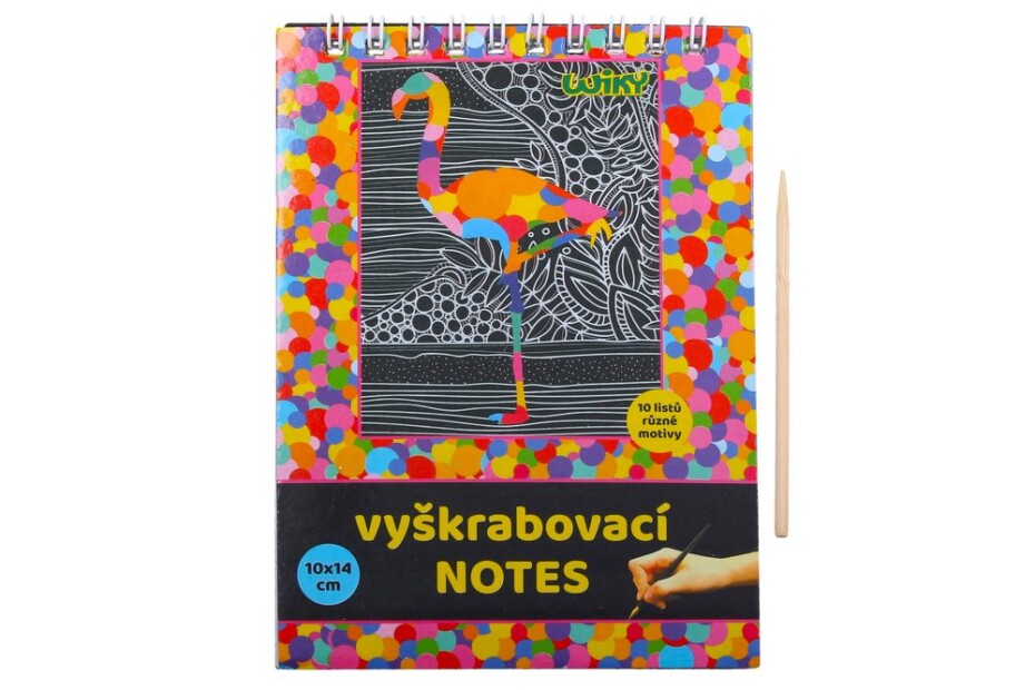 Vyškrabovací notes 10x14cm / 10 listů, WIKY,  W011369 - main (0)