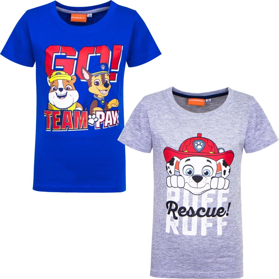 Paw Patrol - Tlapková patrola -Licence Chlapecké triko - Paw Patrol PA35681 , šedá Barva: Světle šedý melír, Velikost: 92 - main (1)