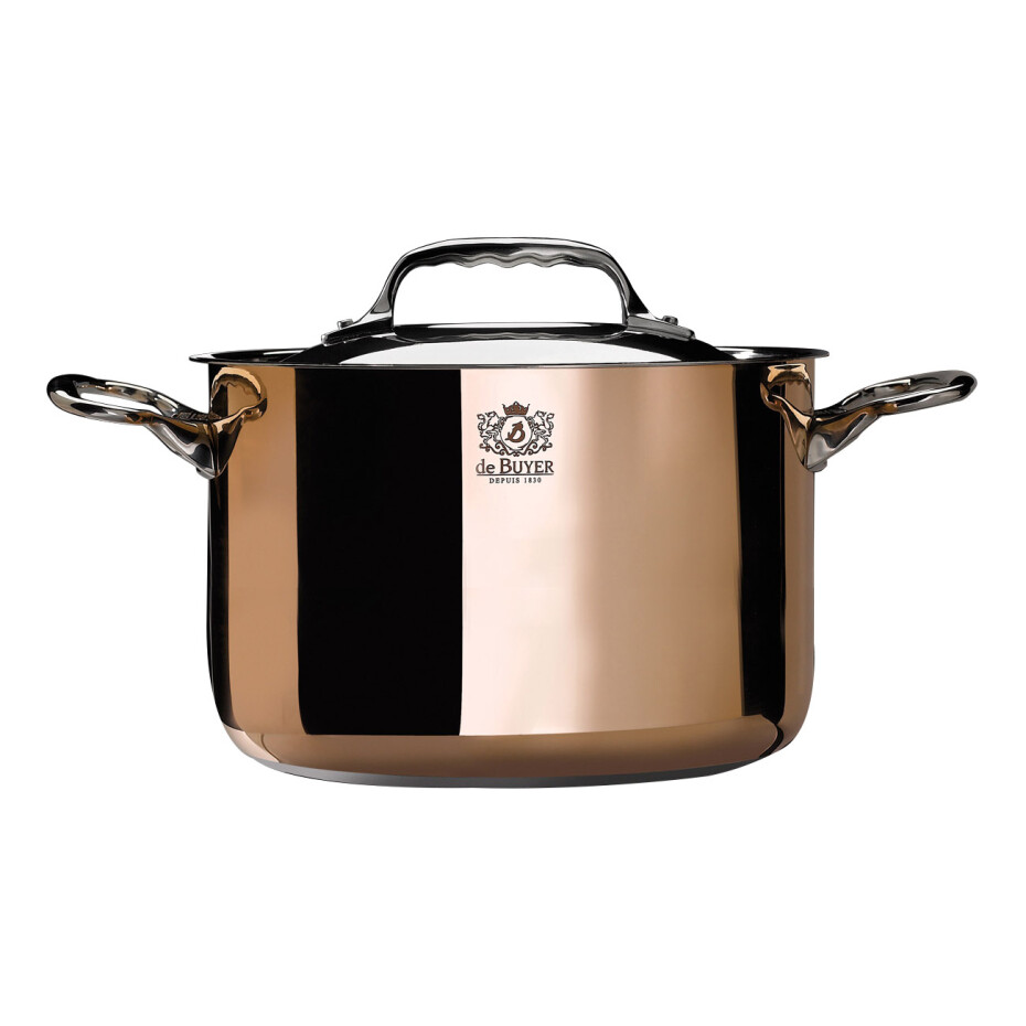 Hrnec PRIMA MATERA 24 cm, na indukci, velký, měď, de Buyer - main (0)