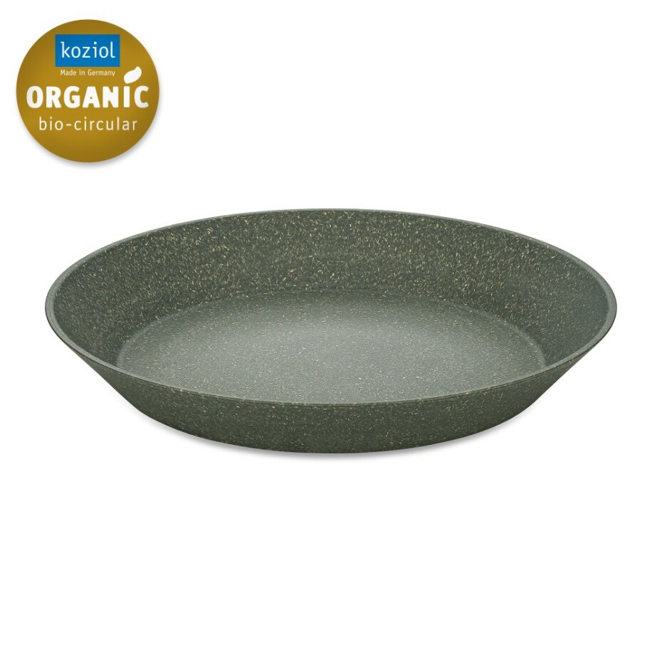 Hluboký talíř CONNECT 24 cm, sada 4 ks, přírodní popelavě šedá, Koziol - main (1)