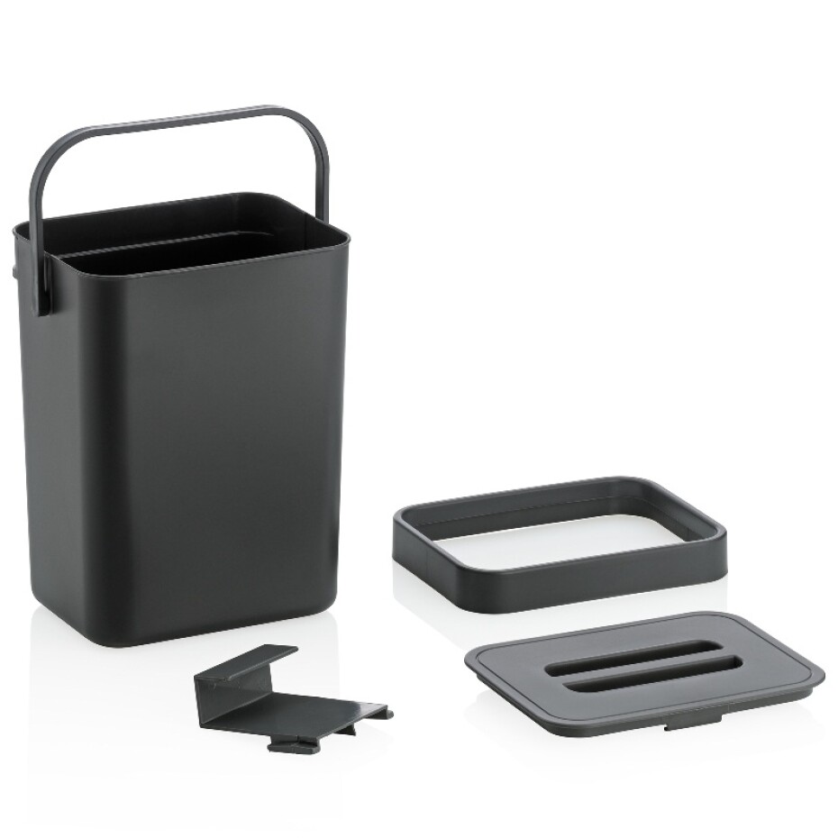 KELA Odpadkový koš na bio odpad Paulo plastový tmavě šedý 15,5x12,0x20,5cm 2,3l KL-12138 - main (6)