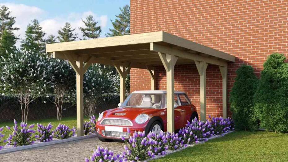 Carport KARIBU CLASSIC 1A 61577 LG3296 - main (0)