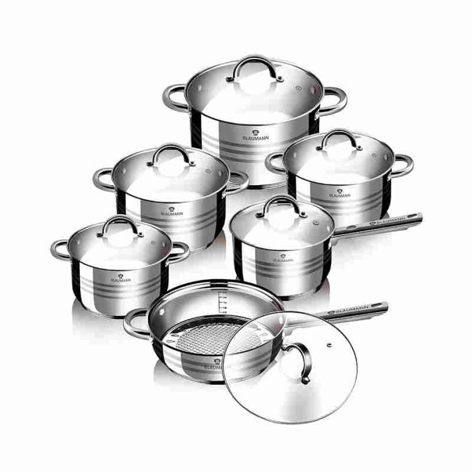 BLAUMANN Sada nádobí nerez 12 ks Gourmet Line BL-1410 - main (2)