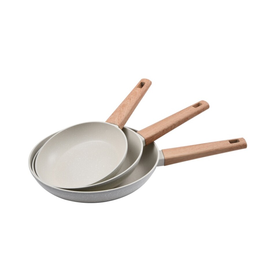 BERGNER Sada pánví s nepřilnavým povrchem Naturally 3 ks 18, 22, 26 cm BG-34741-CR - main (0)