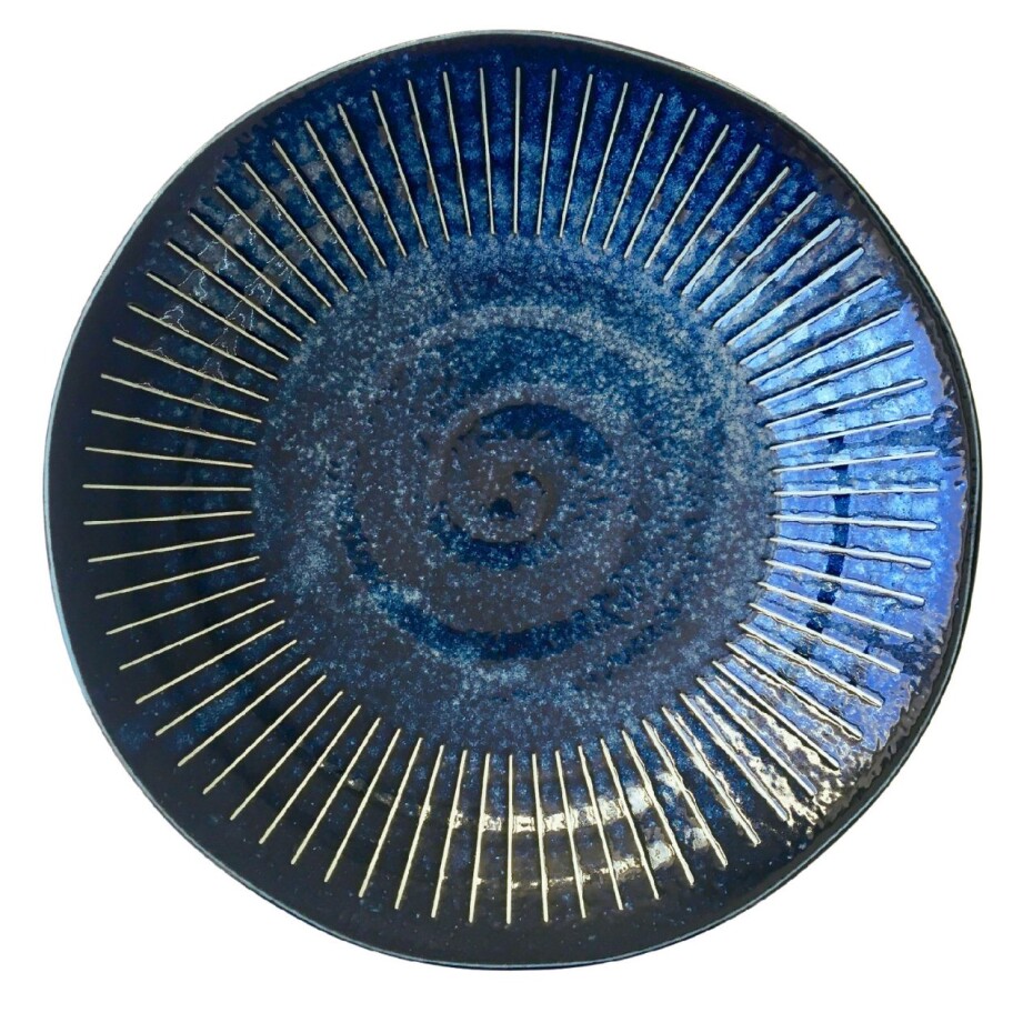 Jídelní miska RIDGED INDIGO 25 cm, MIJ - main (0)