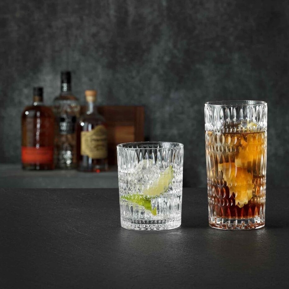 Sklenice na long drink ETHNO, se sklenicemi na whisky, sada 12 ks, čirá, sklo, Nachtmann - main (2)