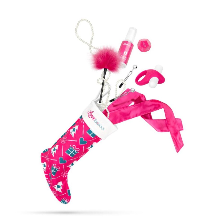 LoveBoxxx Christmas Stocking Set Pink - main (1)