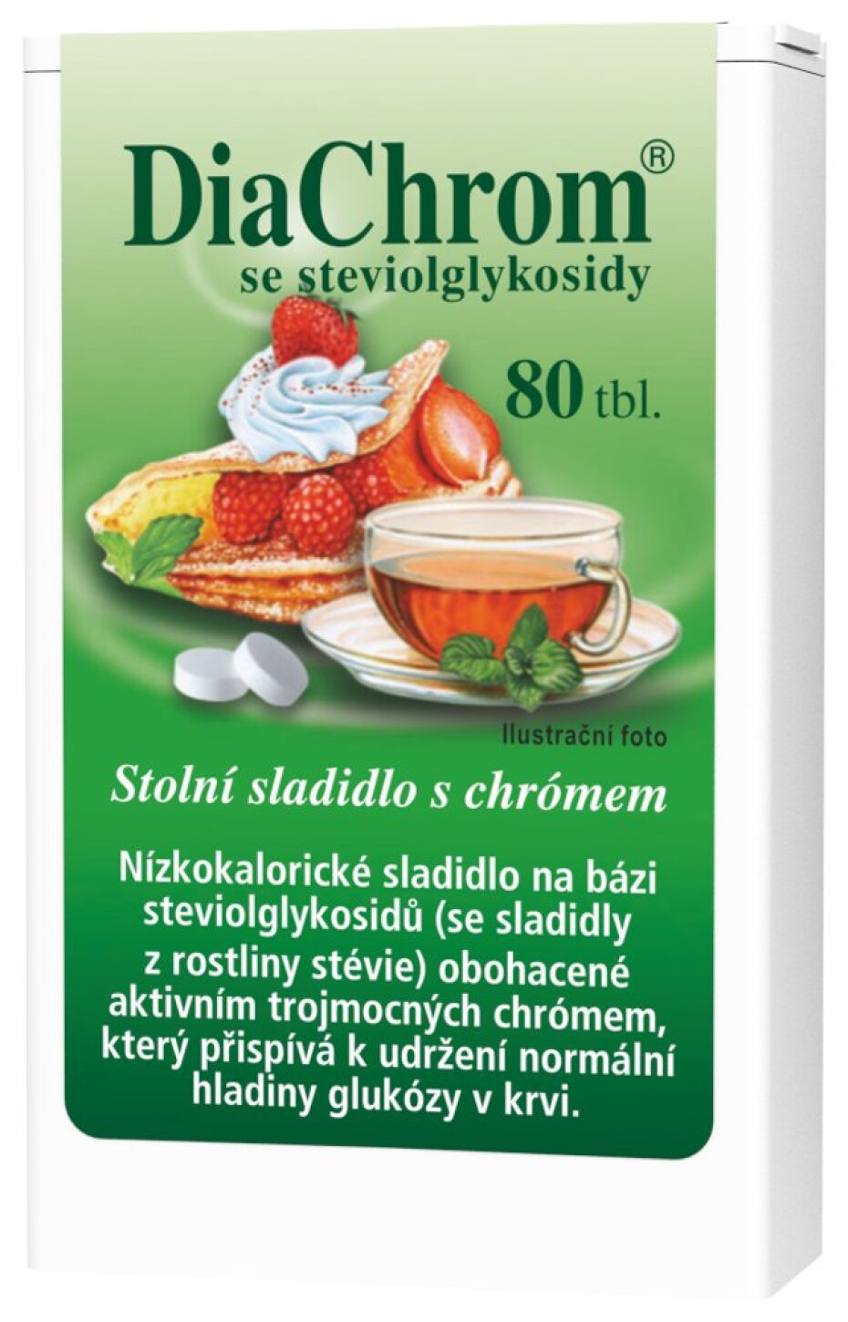 Sladidlo - DiaChrom se stévií  80 tbl. - main (0)