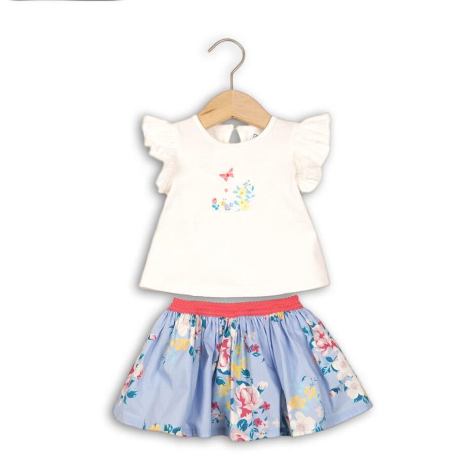 Dívčí set, tričko a sukně, Minoti, ROSE 5, holka - 80/86 | 12-18m - main (0)