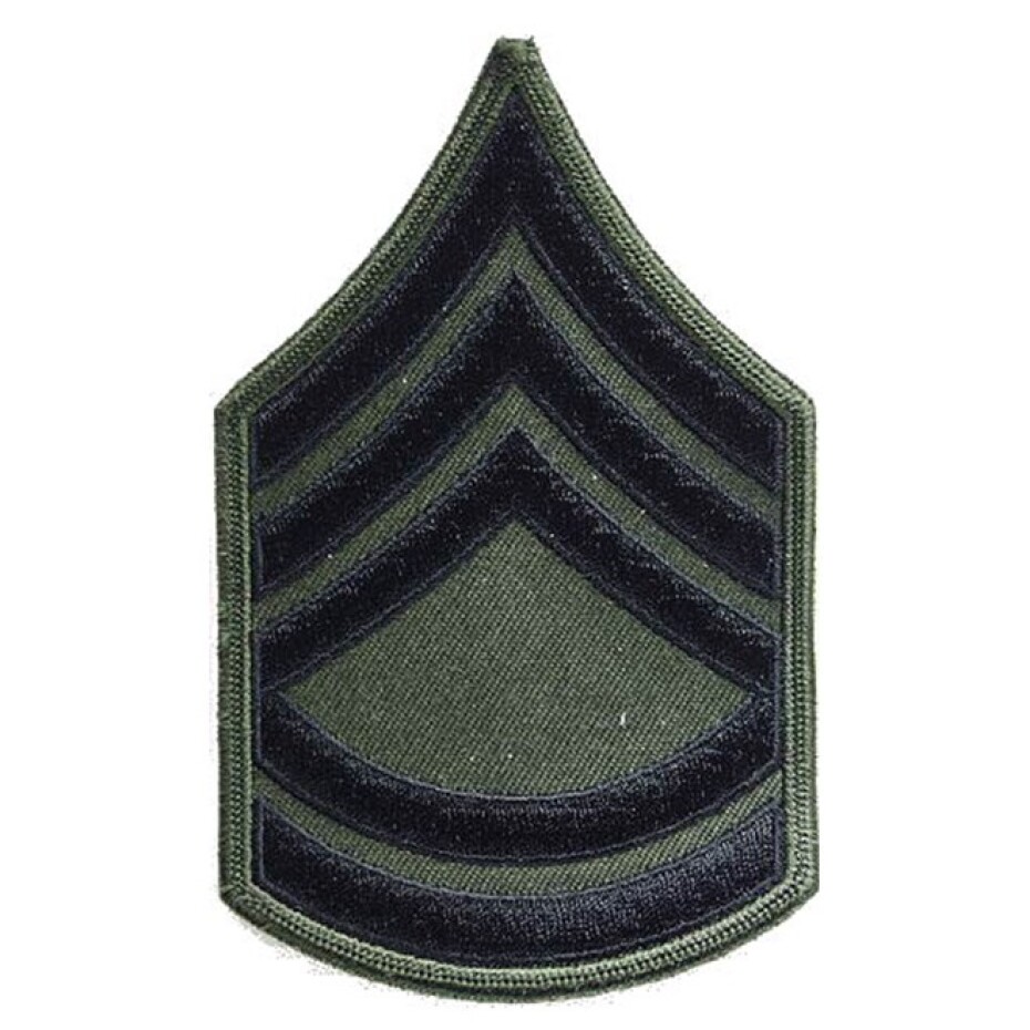 Nášivka: Hodnost US ARMY rukávová Sergeant First Class olivová | černá - main (0)