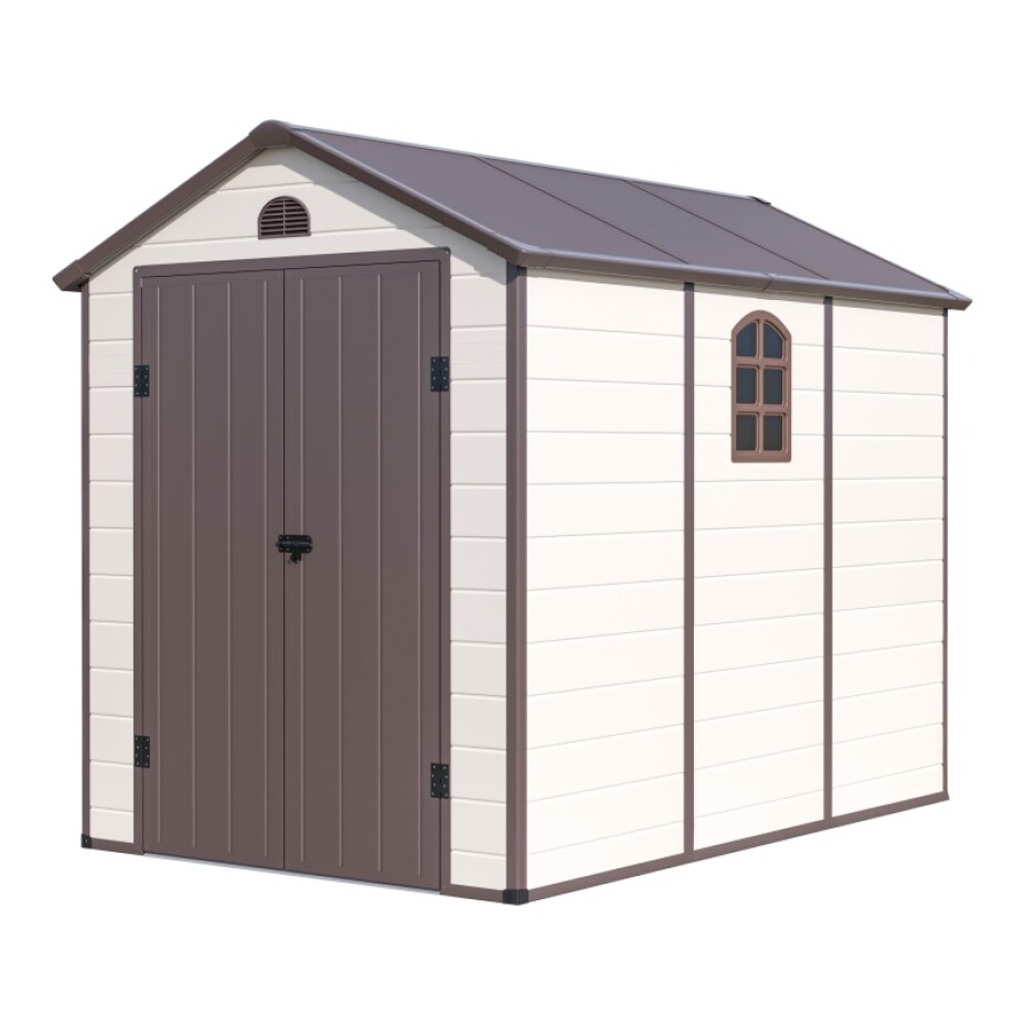 G21 Zahradní domek G21 Boston 523 - 188 x 278 cm, plastový, béžový G21-6390070 - main (0)