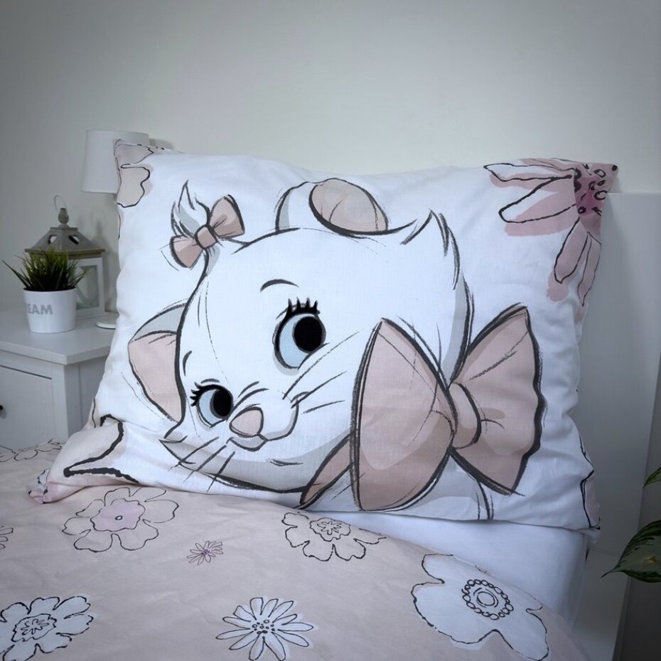 Jerry Fabrics s. r. o. Bavlněné povlečení 140x200 + 70x90 cm - Marie Cat "Flowers 03" - main (3)