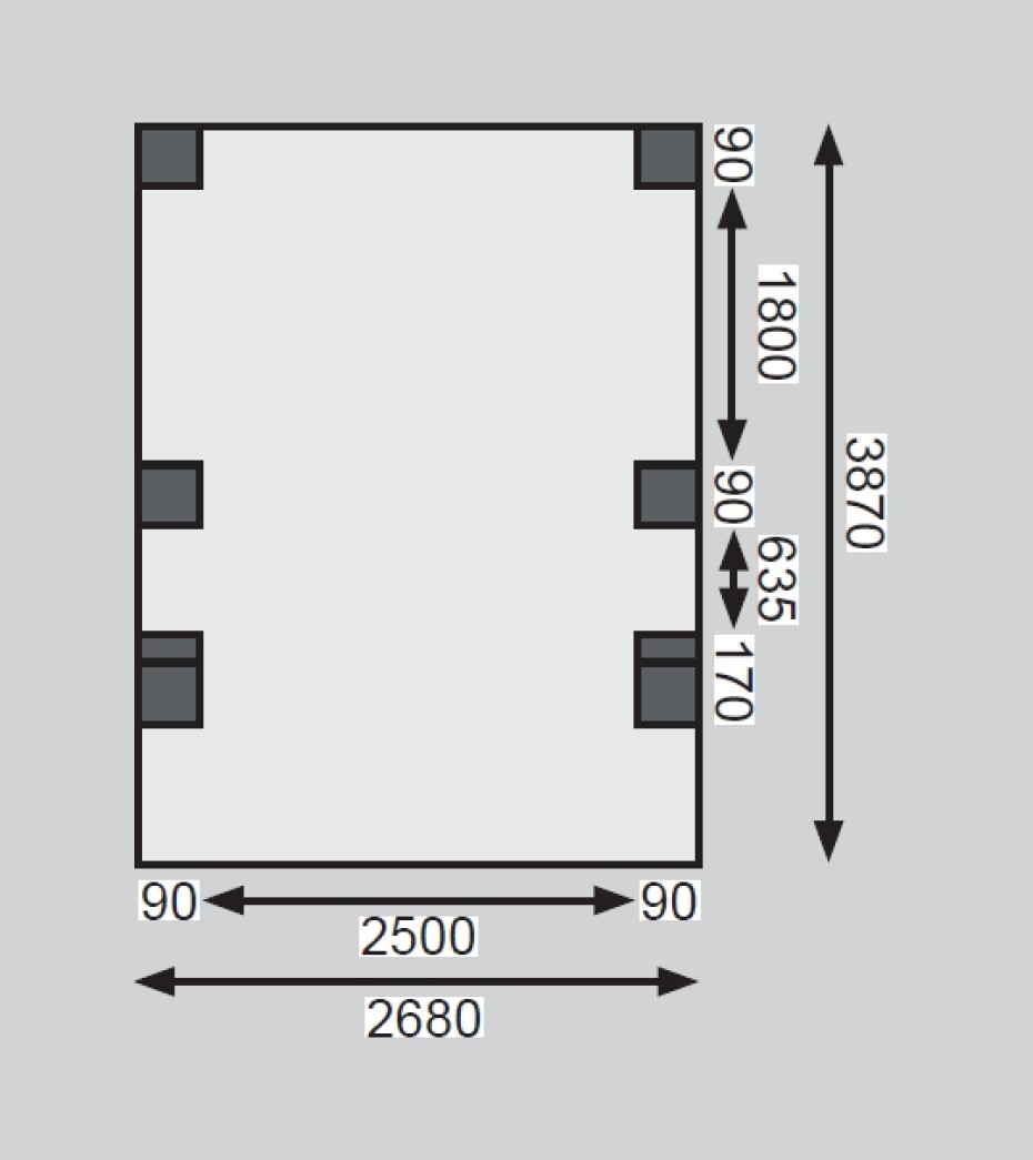 Carport KARIBU ECO 1C 62027 LG1899 - main (4)