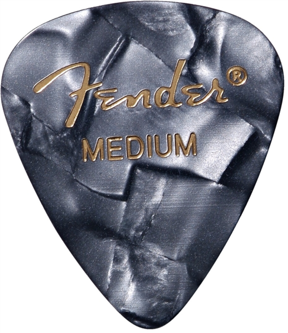 Fender Premium Celluloid 351 Shape Picks  Medium  Black Moto - 12ks - main (0)