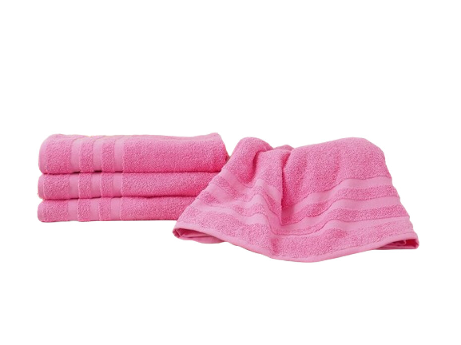 B.E.S. - Petrovice, s.r.o. Bavlněný froté ručník Standard - Pink Rozměr: 50 x 100 - main (1)