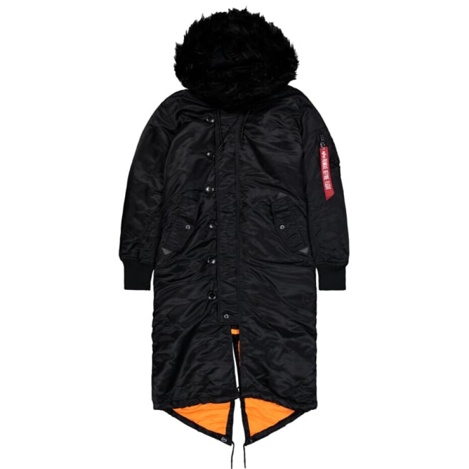 Alpha Industries Bunda dámská  Long Fishtail Wmn černá XS - main (0)