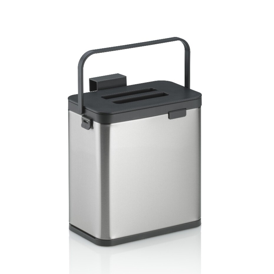KELA Odpadkový koš na bio odpad Plata nerez matná stříbrná 20,5x13,0x21,0cm 2,1l KL-12129 - main (0)