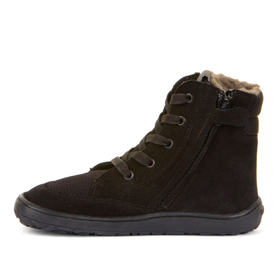 Dětské zimní barefoot boty TEX WOOL GROW Black, Froddo, G3160234-4, černá - 39 - main (1)