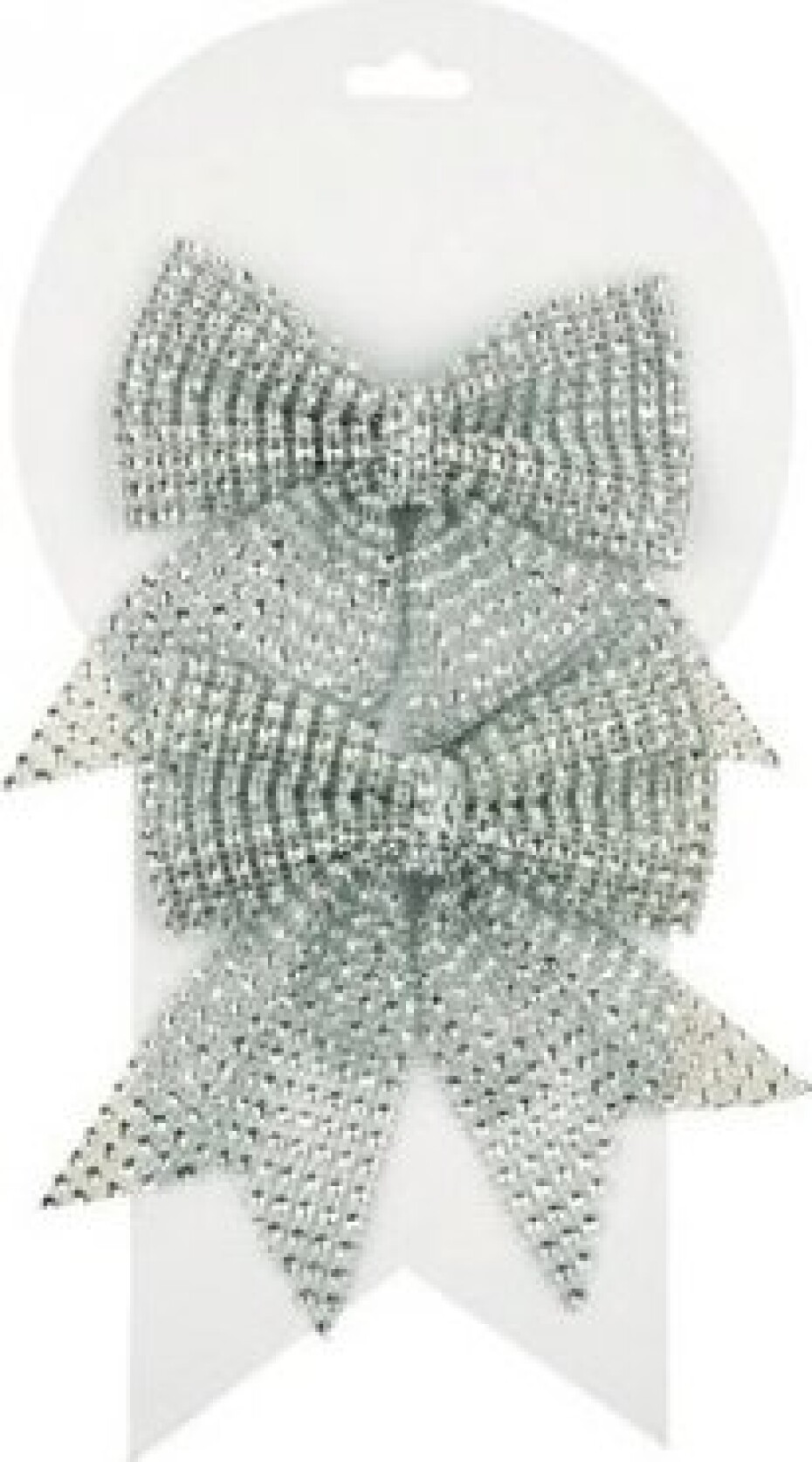 Anděl Mašle vánoční stříbrná s kamínky 2ks, 12cm - main (0)