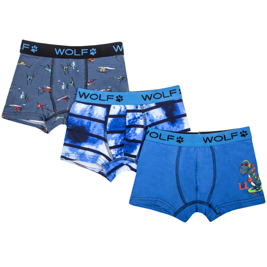 Chlapecké boxerky - Wolf L2281B, vel.98-128 Barva: Modrá, Velikost: 110-116 - main (0)