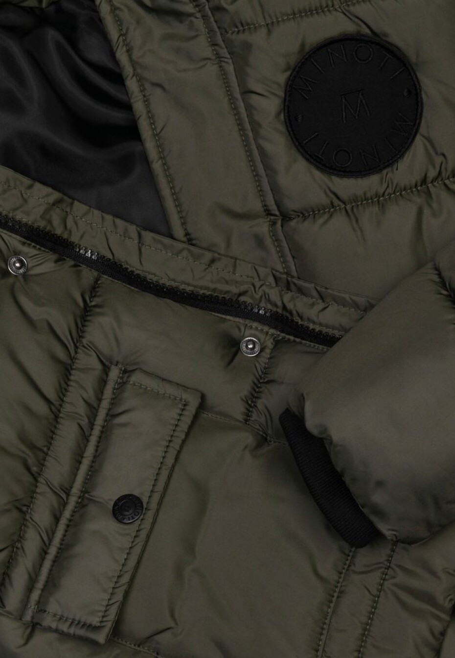 Kabát chlapecký nylonvý Puffa, Minoti, 11COAT 10, khaki - 158/164 | 13/14let - main (3)