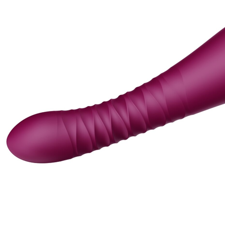 Zalo King Vibrating Thruster Velvet Purple - main (5)