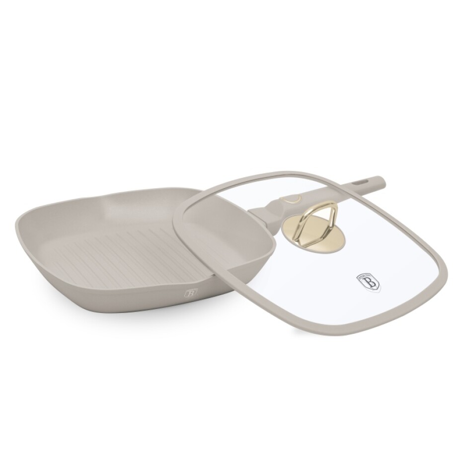 BERLINGERHAUS Pánev grilovací s titanovým povrchem a poklicí 28 cm Sahara Collection BH-8067 - main (3)