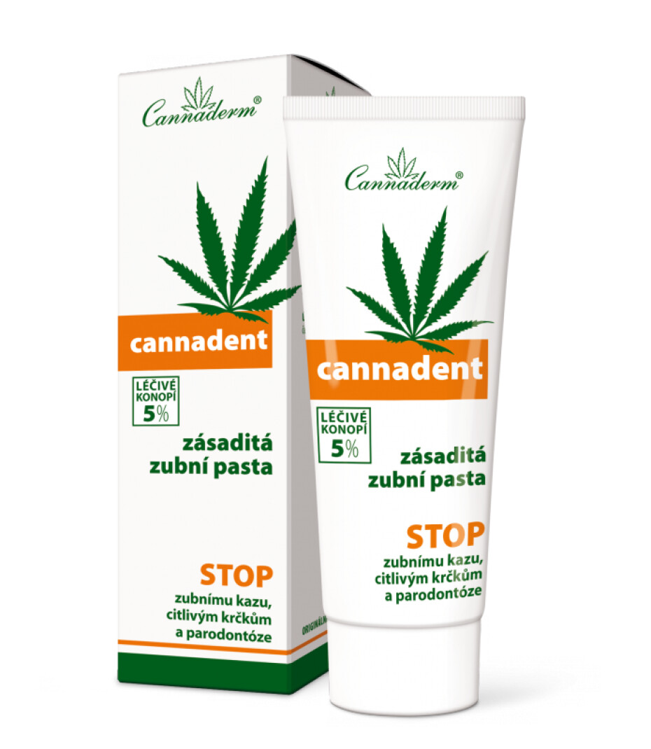 Cannaderm Cannadent zásaditá zubní pasta 75 g - main (0)