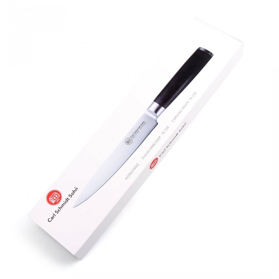CS SOLINGEN Nůž porcovací damascénská nerezová ocel 18 cm KONSTANZ CS-071257 - main (2)