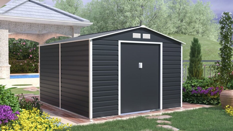 G21 Zahradní domek G21 GAH 884 - 277 x 319 cm, antracitový G21-63900693 - main (4)
