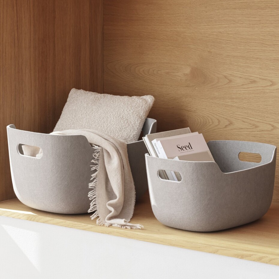 Úložný koš TIDY 48 x 26 cm, šedá, plast, Eva Solo - main (1)