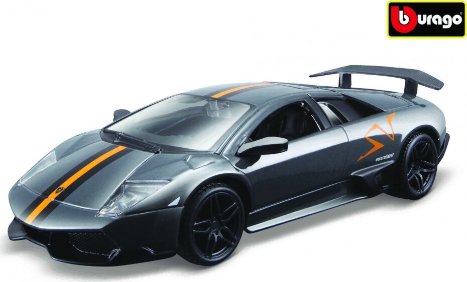 Bburago 1:32 Lamborghini Murcielago LP 670-4 SV Mat-Grey - main (0)