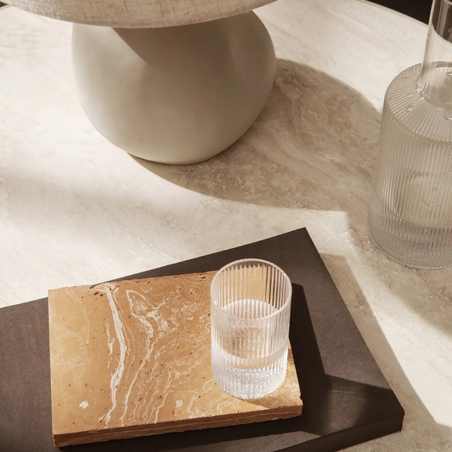 Víčko karafy RIPPLE 9 cm, čirá, sklo, ferm LIVING - main (1)