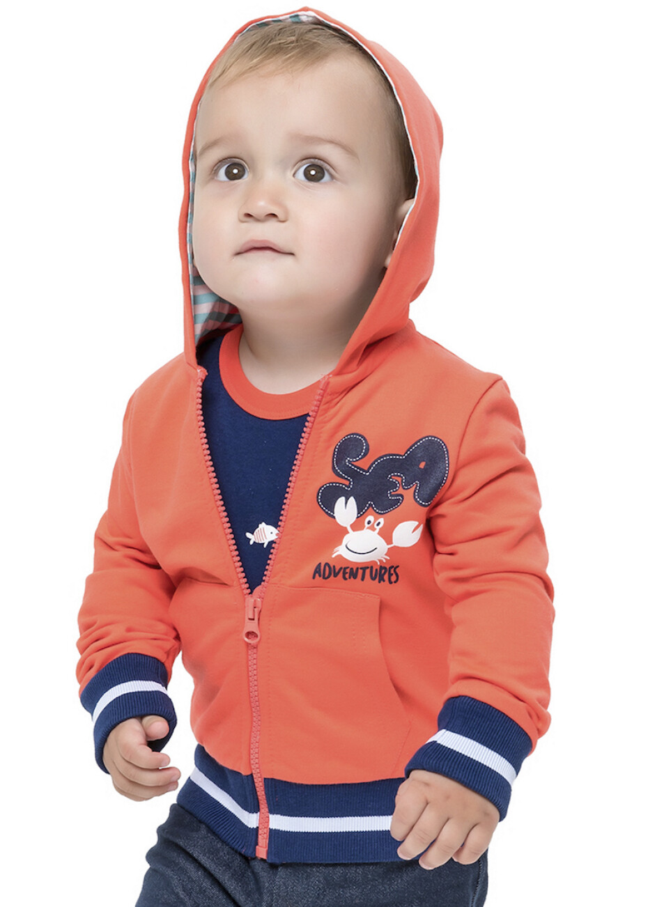 Chlapecká mikina - WINKIKI WNB 91312, oranžová Barva: Oranžová, Velikost: 80 - main (0)