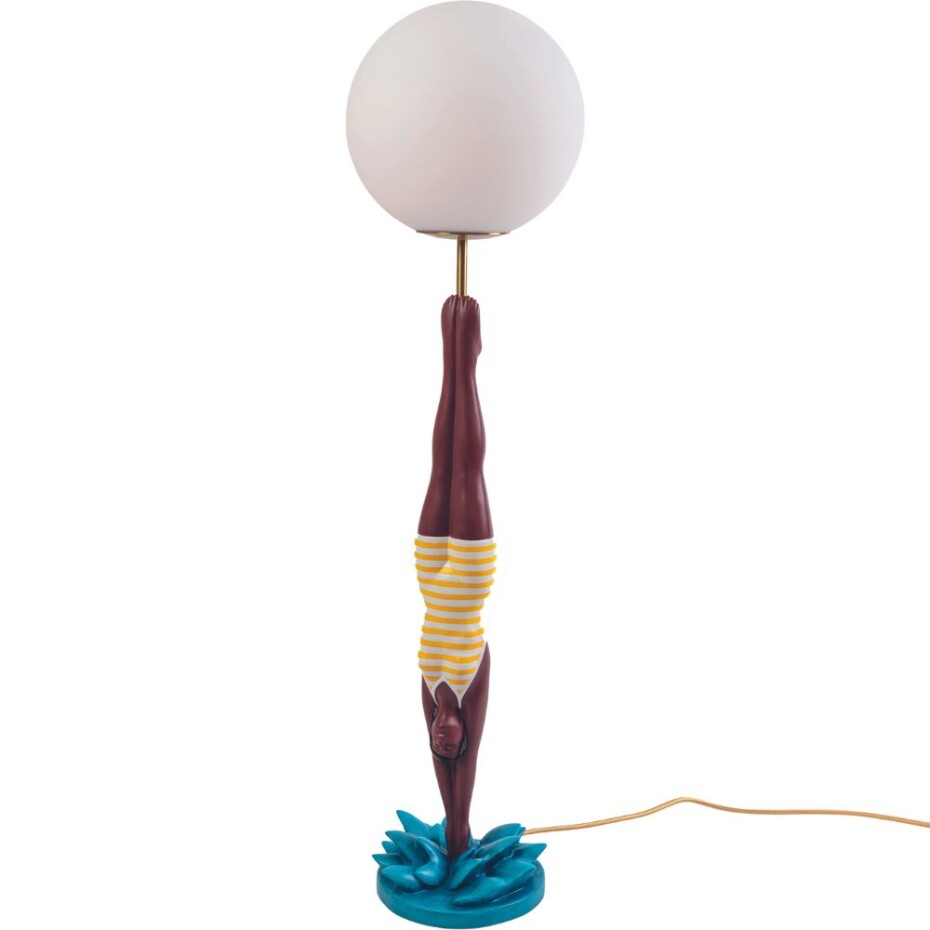Stolní lampa LADY DIVER 95 cm, žlutá, pryskyřice, Seletti - main (0)