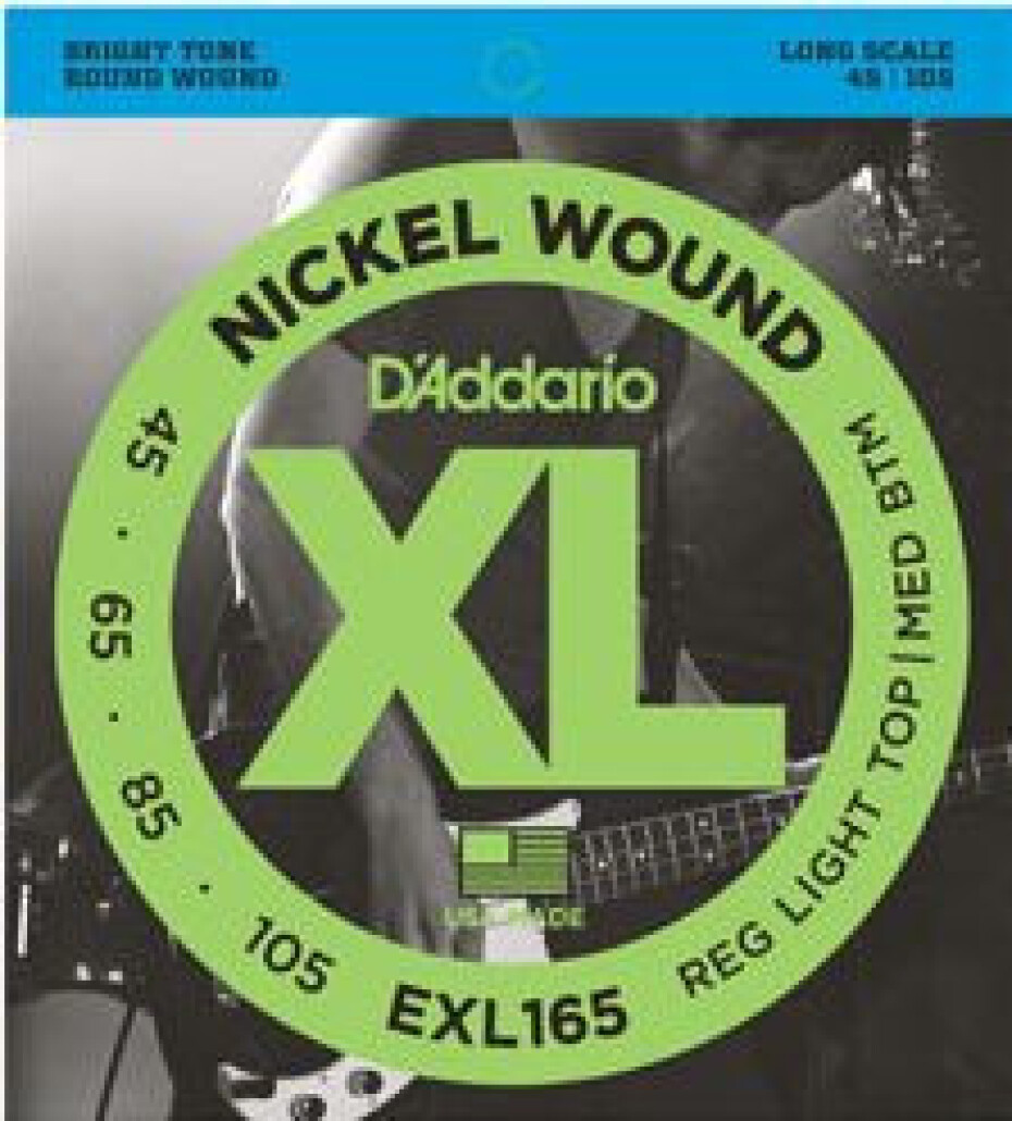 D'Addario EXL165 Regular Light Top/Medium Bottom - .045 -.105 - main (0)