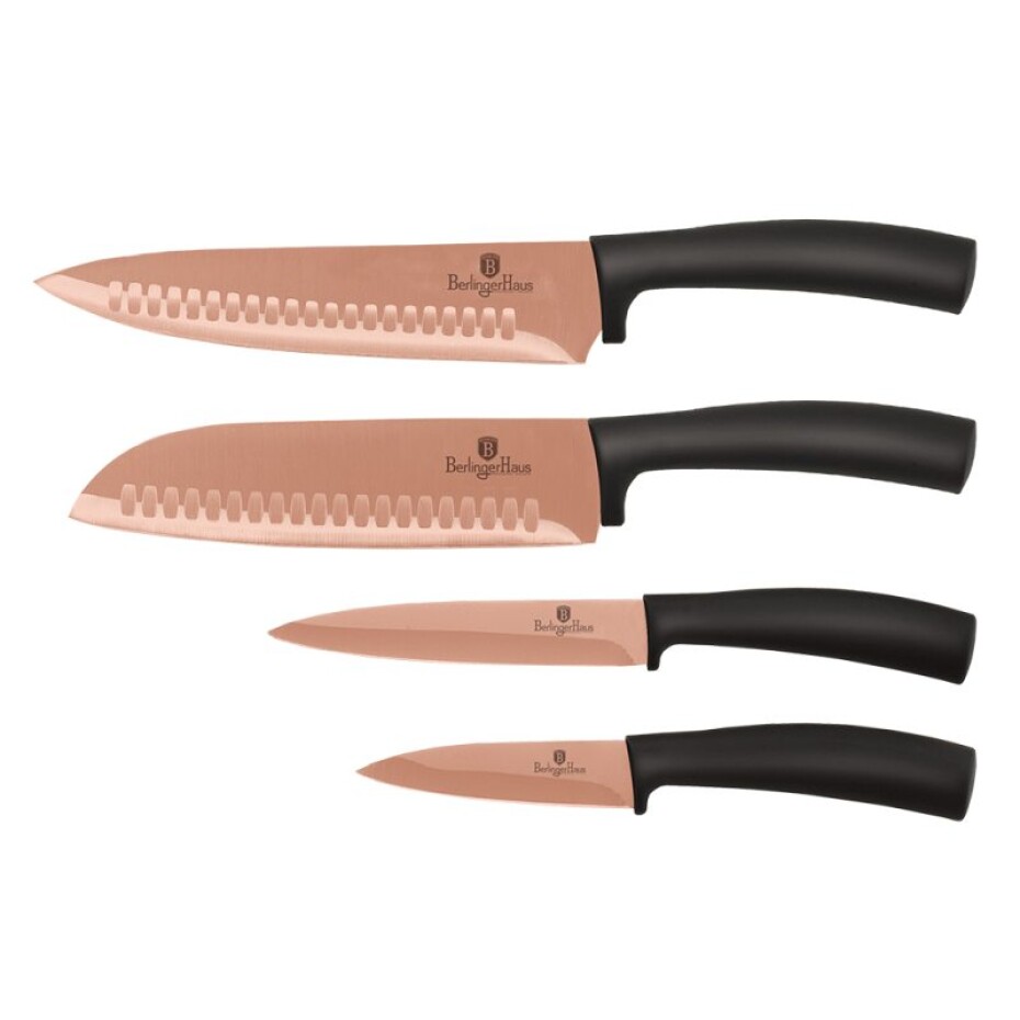 BERLINGERHAUS Sada nožů s nepřilnavým povrchem 4 ks Rosegold Metallic Line BH-2385 - main (0)
