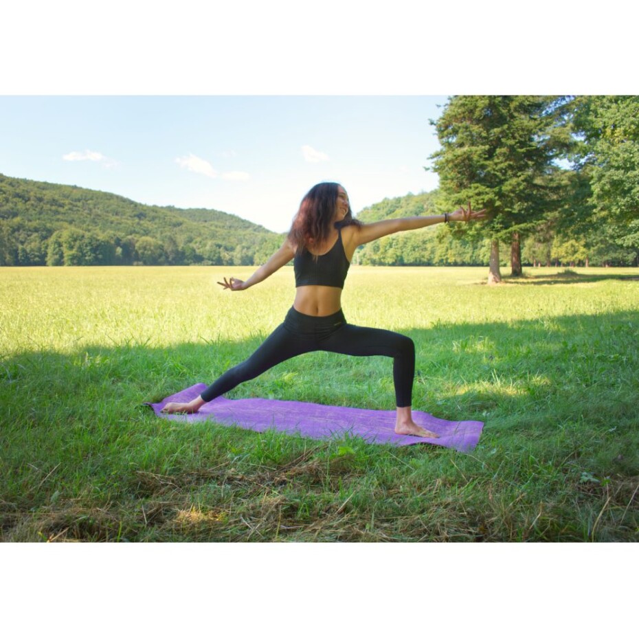 Sportago Yoga Linen podložka fialová - main (7)