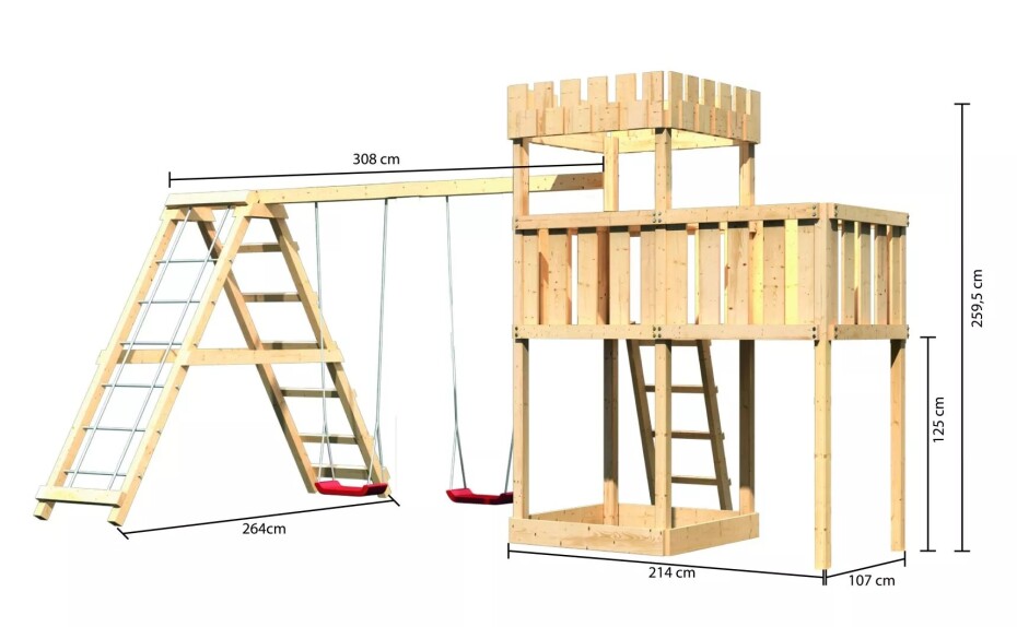 Dětské hřiště KARIBU LÖWENHERZ 20370 LG3324 - main (1)