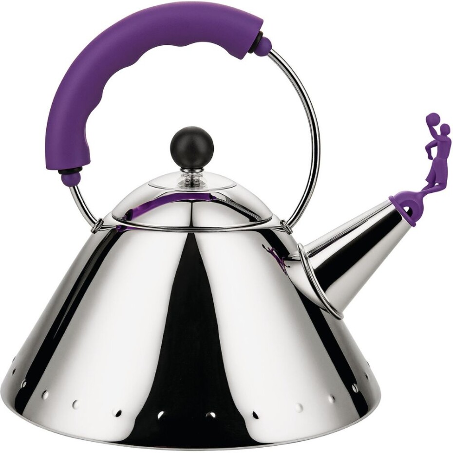Varná konvice 9093, stříbrná / fialová, Alessi - main (0)