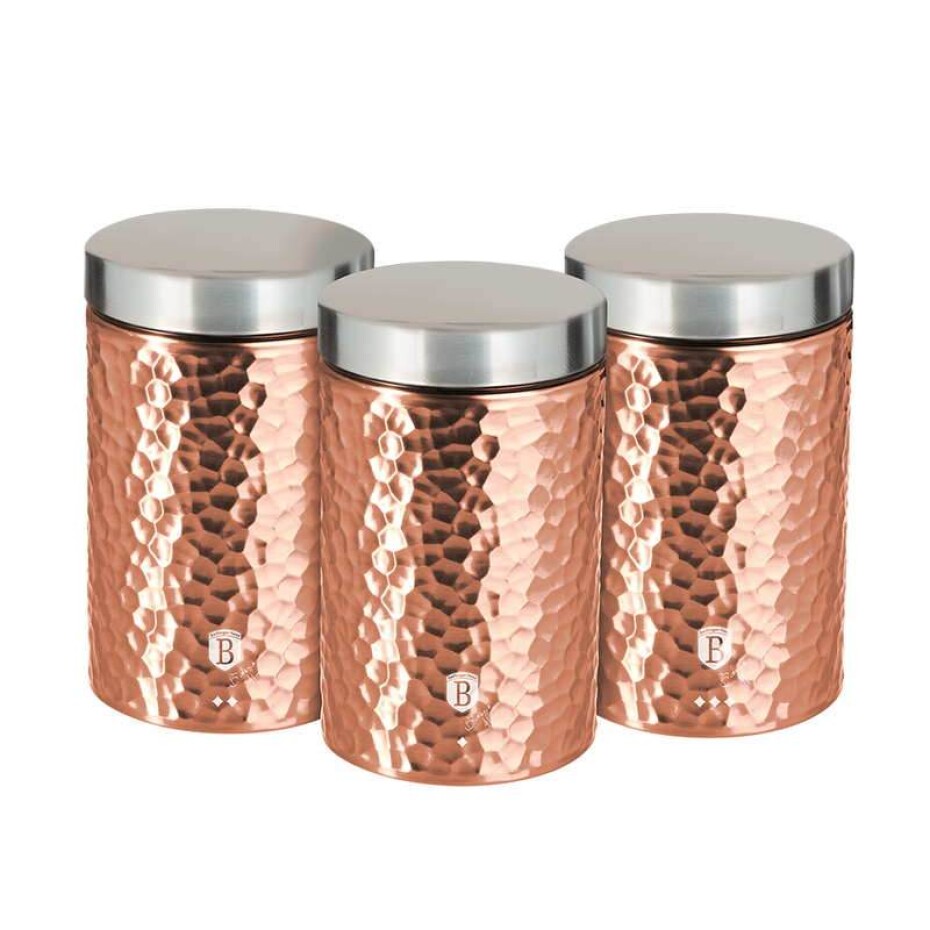 BERLINGERHAUS Dóza na potraviny sada 3 ks Primal Rosegold Metallic Line BH-6727 - main (0)