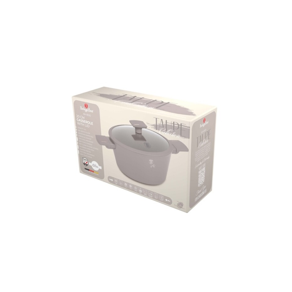 BERLINGERHAUS Kastrol s titanovým povrchem a poklicí 20 cm Taupe Collection BH-8100 - main (9)