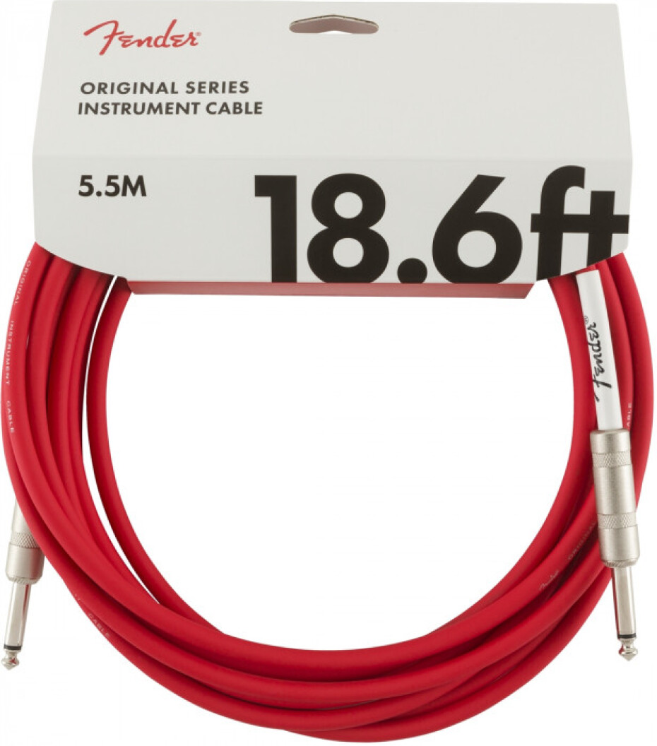 Fender Original Series 18,6 Instrument Cable Fiesta Red - main (0)