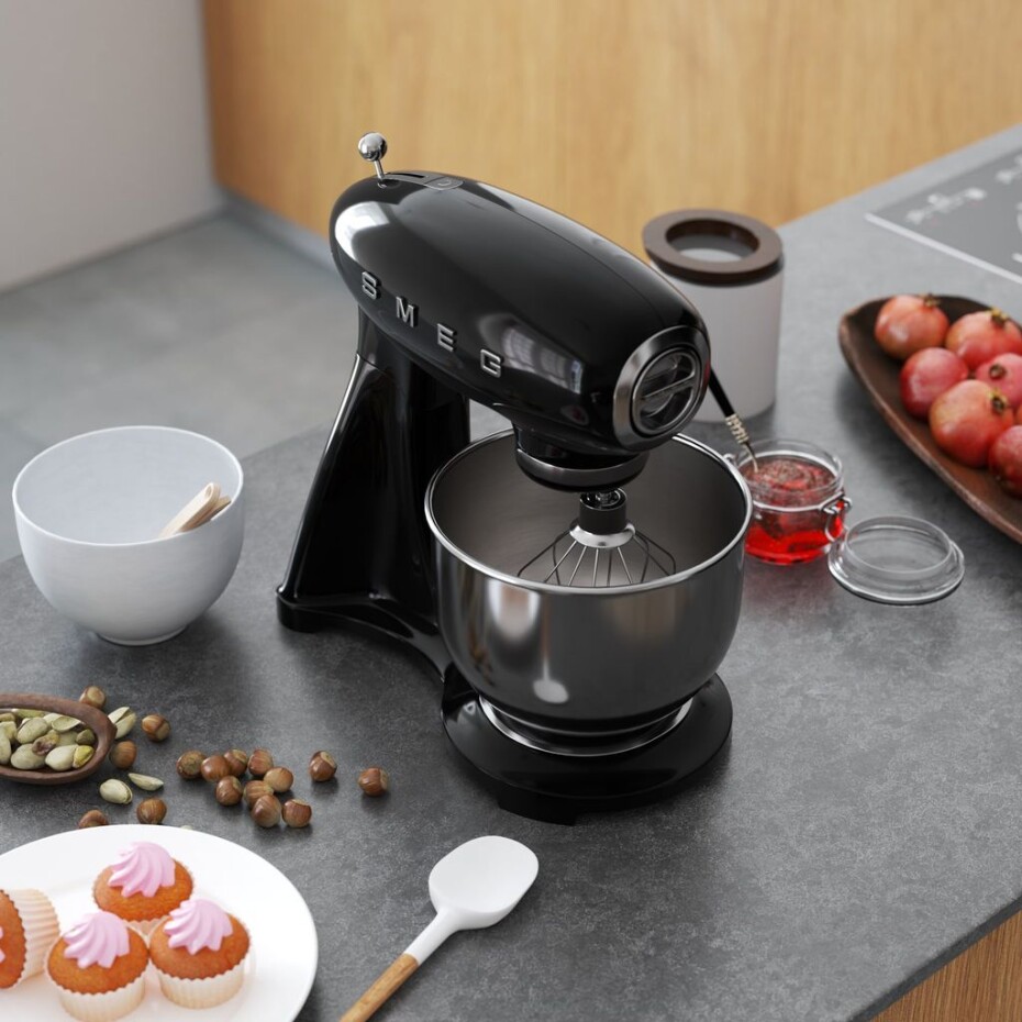 Kuchyňský robot SMF03BLEU, černá, SMEG - main (3)