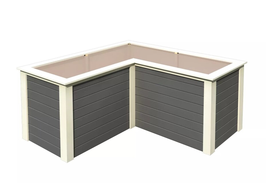 Vyvýšený záhon KARIBU HOCHBEET 280 L-FORM (23627) šedý LG3162 - main (0)