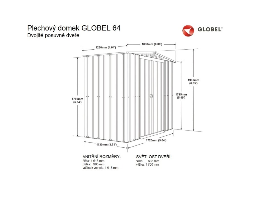 Domek GLOBEL 64 ANTRACIT LG2529 - main (2)